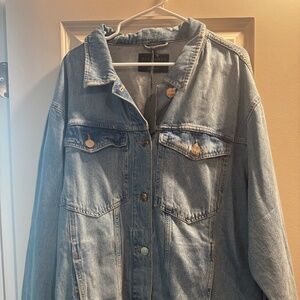 All Saints Oversized Jean Jacket